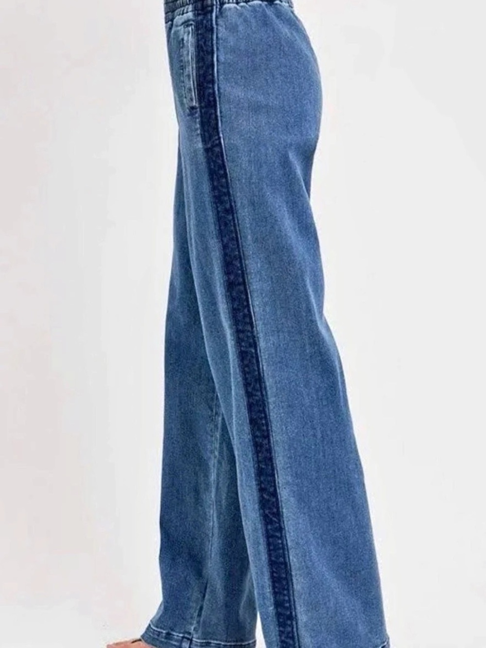 NWT Risen Wide Leg Pants in Blue Size Large NWT